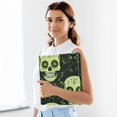 thumbnail image 5 of Haosy 2 Pack Hardcover 3 Ring Binder 1.5 Inch Ring Decorative Binder Organizer for Home School Office, Green Skull and Leaves, 5 of 10