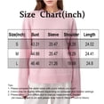 thumbnail image 3 of Long Sleeve Pullover Tops for Women, Trendy Going Out Sweater Top Casual Crew Neck Loose Fit Fall Winter Top L, 3 of 4