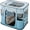 Blue, variant on Portable Pet  Playpen, Cages Indoor Collapsible  Crates Tent Kennel Playpen for Dogs  and  Travel  Playpen Indoor & Outdoor (Small(27.6" L x 21.7" W x 17.7" H), )