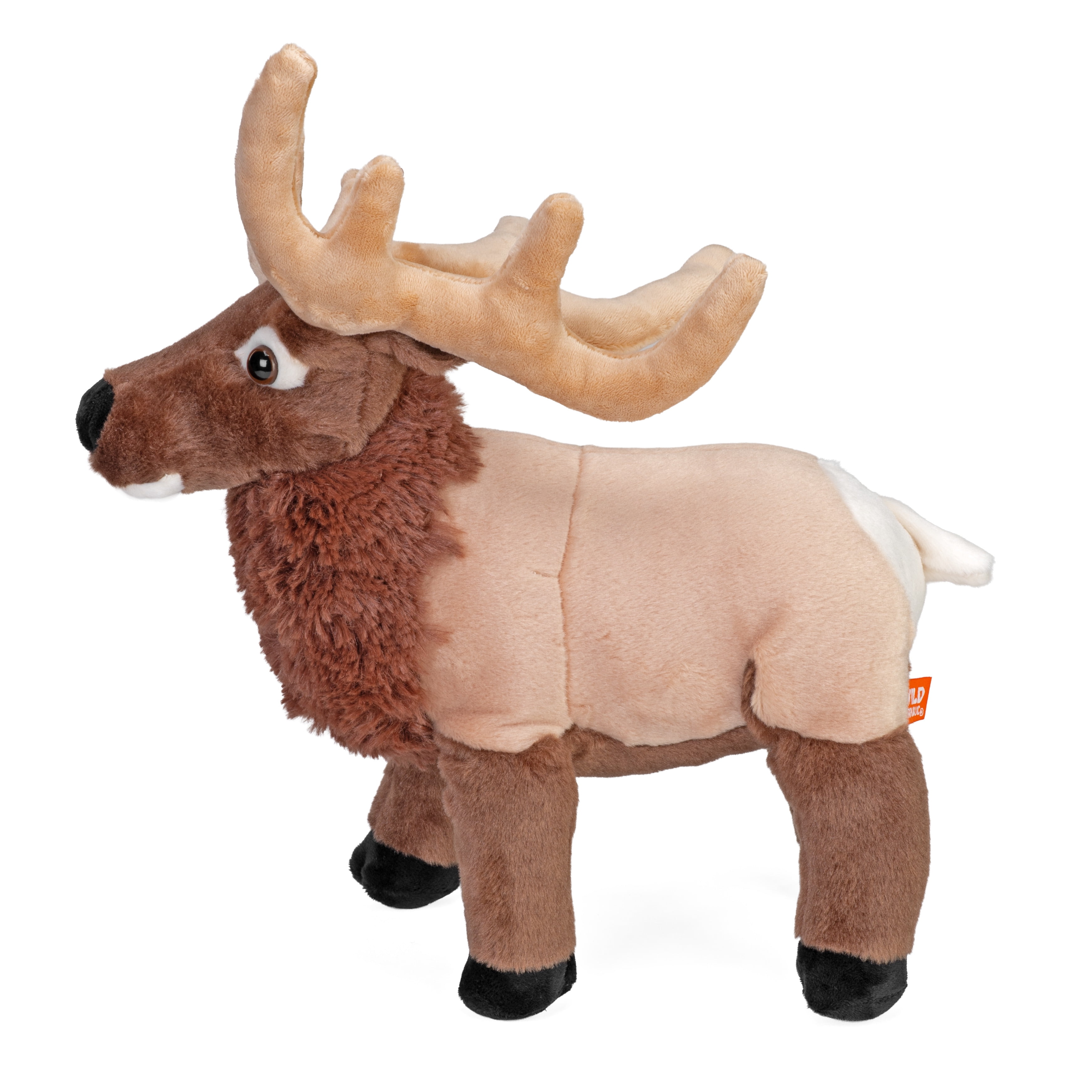 Wild Republic Elk Plush, Stuffed Animal, Plush Toy, Gifts for Kids, Cuddlekins 12 Inches