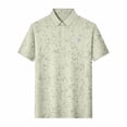 thumbnail image 5 of SAWOBUUN Men's Print Shirt Short Sleeve Collared T-Shirt Lightweight Breathable Casual Summer Golf Top, 5 of 9