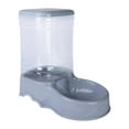 thumbnail image 4 of Dispensador de comida, tazón de agua, comedero para mascotas, bebedero ligero de gran capacidad para perros Dispensador de Alimentos Gris, 4 of 9