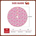 thumbnail image 3 of KLL Cool Flamingos Christmas Tree Skirt 48" ,Party Decorations Farmhouse for Christmas Decorations Holiday Party, 3 of 6