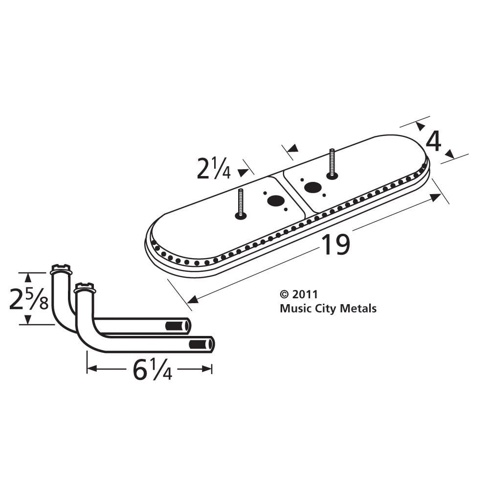 Stainless Steel Burner Replacement for Select Sunbeam Gas Grill Models