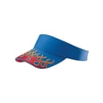 thumbnail image 1 of VISOR W/FLAME EMBROIDERY ON BILL, Royal Red Gold, 1 of 1