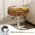 thumbnail image 4 of Renewold Highland Cow Stretch Stool Cover Pumpkin Maple Leaf Furniture Protector 12-14 Inch Soft Elastic Bar Stool Cover Washable Slipcovers Fall Decor, 2 Count, 4 of 6