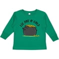 thumbnail image 3 of Inktastic St. Patrick's Day Lil' Pot of Gold Boys or Girls Long Sleeve Toddler T-Shirt, 3 of 5