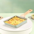thumbnail image 1 of Square Non-Stick Iron Tamagoyaki Pan - Compact Green Breakfast Skillet for Eggs, Pancakes & More - Even Heating, Easy Clean, Durable Home Kitchen Cookware, 1 of 5