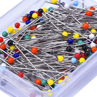 Straight Pins 300pcs, Colorful Flat Head Pins for Jewelry Making Quilting  Sewing Colored Heads Straight Pins for Crafts (#2)