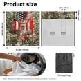 thumbnail image 7 of Drydeepin Hunting Deer Forest Camo Car Back Seat Cover, American Flag Rear Bench Seat Towel Cover Breathable Non-Slip Rear Seat Cover Universal Fit for Sedans SUVs Truck Auto Interior Decor, 7 of 7