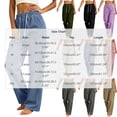 thumbnail image 4 of Cmtiyu Women's Cargo Pants, Baggy High Waist Drawstring Wide Leg Pants with Pockets, Casual Outdoor Jogger Pants, S-2XL, 4 of 8