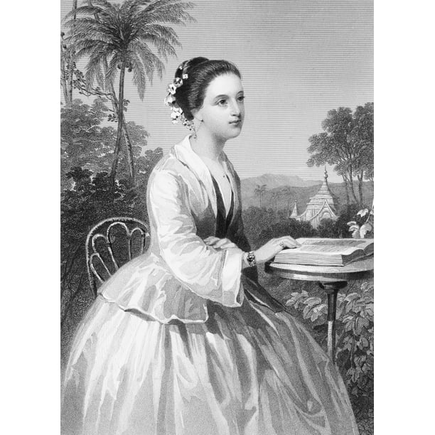 Anne Hasseltine Judson N(1789-1826) American Baptist Missionary In