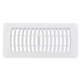 thumbnail image 1 of Imperial 4" x 10" White Louvered Polystyrene Floor Register, 1-pk, 1 of 6