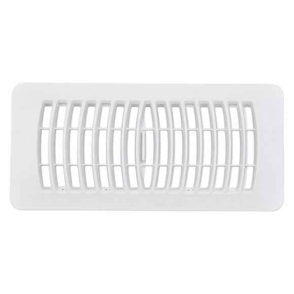 Imperial 4 po x 10 po Registre de plancher en plastique blanc 4x10po WHT Plas Flr Reg