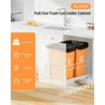 thumbnail image 2 of Double Pull Out Trash Can Under Cabinet with Door Mounting Kit,Under Sink Trash Can for Kitchen with Soft-Close Slides, Not Included Can，Requires Minimum Cabinets Opening 16" W X 24" D, 2 of 14