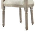 thumbnail image 2 of Rustic Manor Christianna Linen Upholstered Dining Chair, Cream White, 2 of 8