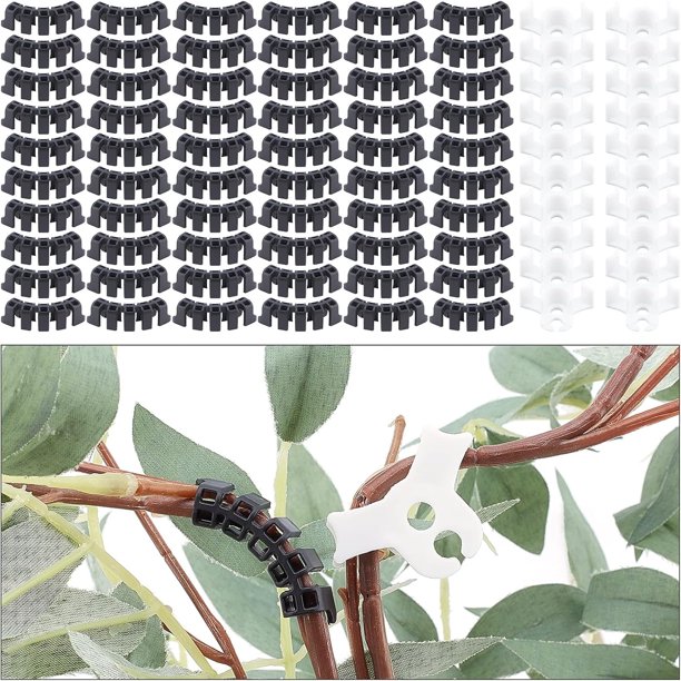 Clips de soporte para plantas, 120 unidades, 90 grados, para doblar tallos de plantas, clips de entrenamiento de bajo estrés para plantas de exterior, entrenamiento de bajo estrés, bricolaje.