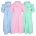 thumbnail image 2 of JEFFRICO 3 Pack House Dresses for Women with Pockets - Lightweight Breathable Short Sleeve Muumuu & Nightgowns - Snap Front Housecoat and Dusters for Women Plus Size, 2 of 4