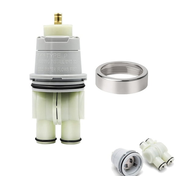 RP46074 Delta Shower Cartridge Replacement for Delta 13/14Series Single Handle Bathtub Shower Faucet Replacement Parts Delta Monitor Shower Tub Cartridge with RP22734 Bonnet Nut