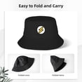 thumbnail image 3 of ZICANCN Bucket Hat Unisex for Men Women, Yellow Flash Fashion Fishing Hat Cute Fisherman Cap, Black, 3 of 5