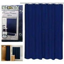 1 Heavy Duty Navy Blue Magnetized Shower Curtain Liner Vinyl Waterproof 70"X72"