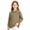 04# Camel, variant on Girl's Long Sleeve Polo Shirt Stretch Pique Polo Shirts School Uniform Camel,3-4 Years