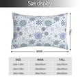 thumbnail image 2 of Balery Retro ice blue snowflakes Funda de Cojín Estampada, Regalos para Mujeres, Regalos de Amor para Ella, Regalos para Novia o Esposa, Funda de Almohada-20"x30", 2 of 6