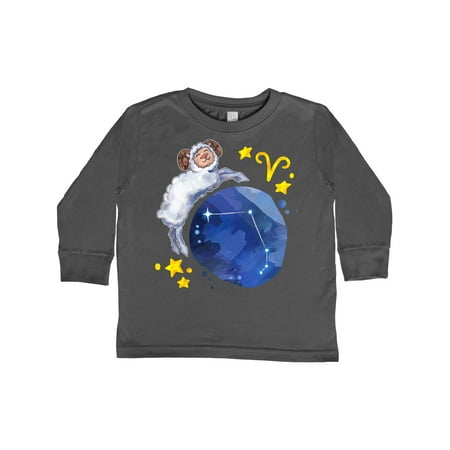 

Inktastic Aries Constellation Zodiac Sign Illustration Gift Toddler Boy or Toddler Girl Long Sleeve T-Shirt