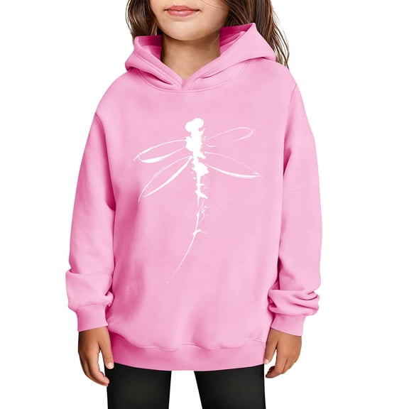FAWUUDO Boys Girls Romantic Valentines Hoodie Long Sleeve Big Kids Casual Graphic Print Pullover Cozy Winter Fall Top Pink 5-6 Years