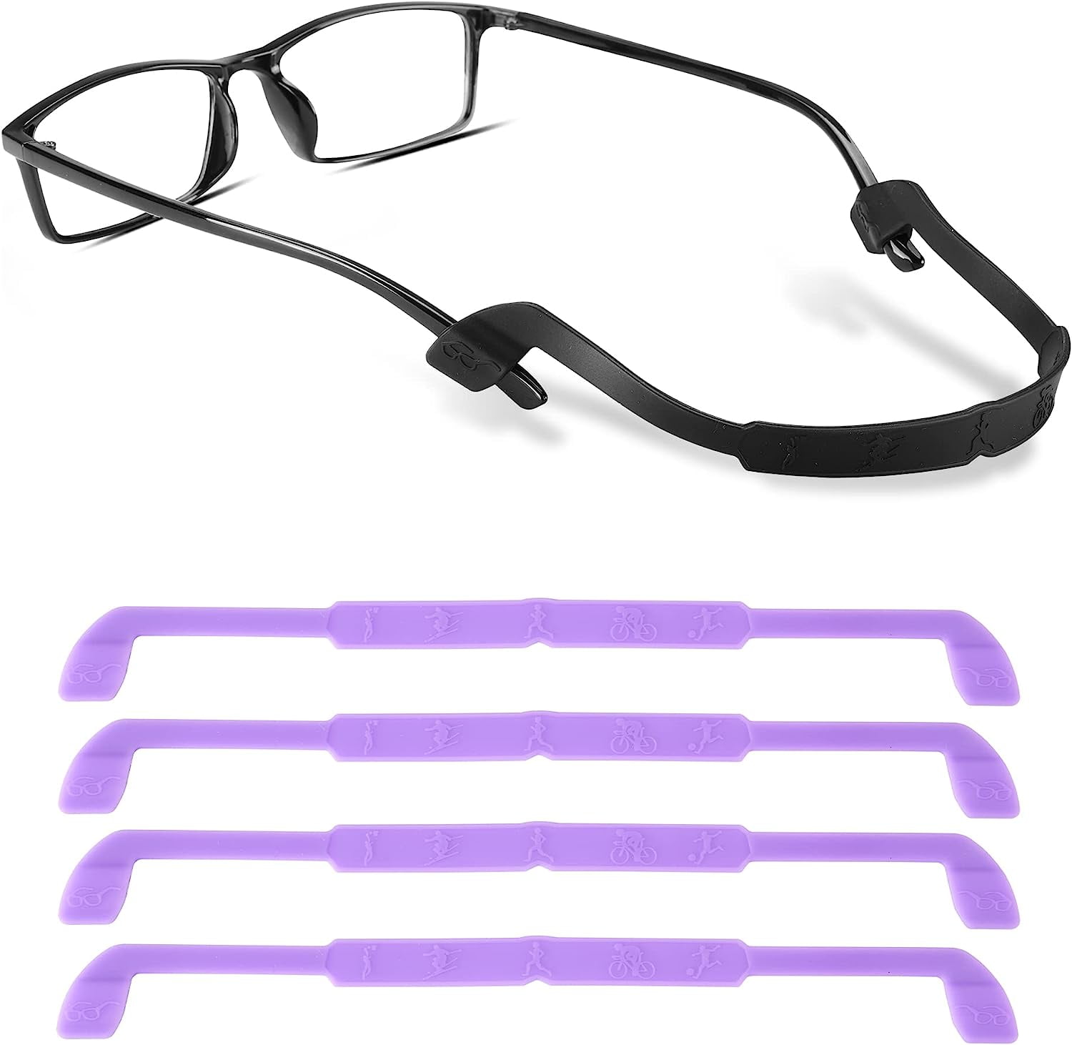 Glasses Strap Nonslip Silicone Eyeglass Strap Eyewear Retainers Sports