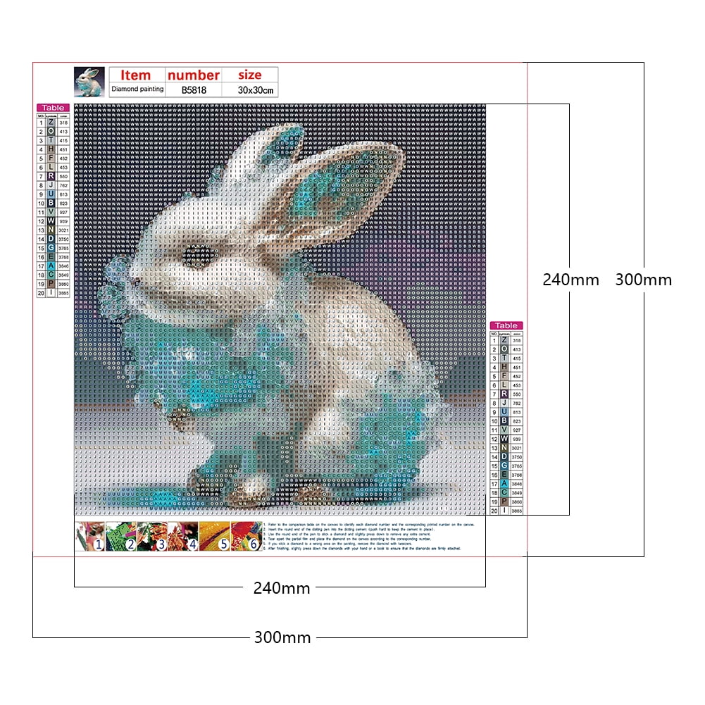 Craspire DIY Easter Theme Rabbit Pattern Full Drill Diamond Painting C –  CRASPIRE