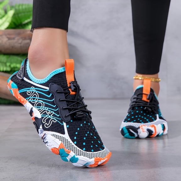 Wide Toe Barefoot Water Shoes for Men and Women, Quick-Dry Non-Slip Aqua Shoes for Beach, River Trekking, Swimming, Yoga, Hiking and Outdoor Water Sports
