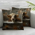 thumbnail image 3 of Orinice Cow Theme Graphic Decorative Throw Pillow Cover for Home Couch Living Room Bed Sofa - Aesthetic Decorative 1PC 12x12in, 3 of 5