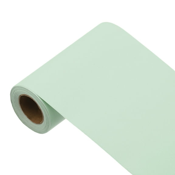 Uxcell 197"x3.9" Bean Green Wallpaper, Peel and Stick Wallpaper, Green Contact Paper Solid Color Vinyl Self-Adhesive Wall Paper Decorative for Wall Covering
