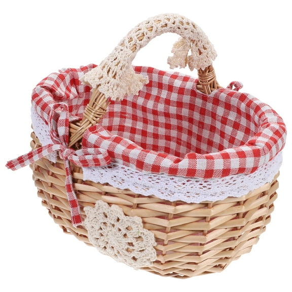 FRCOLOR Multi Picnic Basket for Home Use Made of Synthetic Material with Handle 1 Pc