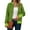 Army Green, variant on Women Plaid Printing Jackets Full Zip Up Crew Neck Casual Active Jacket Raglan Long Sleeve Fashion Coat with Pockets