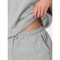 thumbnail image 5 of DARING DIVA Women's Loungewear Short Sleeve Tops and Shorts with Pockets Gray XS, 5 of 6