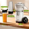 thumbnail image 2 of QIBOX Snow Cone Machine & Smoothie Blender 2 in 1, 700W Powerful Shaved Ice Machine Slushine Machine, Healthy Frozen Drink Maker with Stainless Steel, 2 of 9