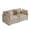 Light Coffee, variant on MIKIBAMA 70.8" Light Coffee Chenille L-Shaped Loveseat Sofa, 2-Seat Deep Seat Couch for Small Space