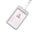thumbnail image 2 of Employee Id Card Holder With Neck Strap Lanyard, Double-Sided Transparent Design For Clear Id Display, Portable Name Tag Cardholder For Office Employees, Corporate, 2 of 2
