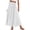 A-White380, variant on Bibifish Womens Midi Skirts Solid Smocked Waist Skirts A Line Flowy Skirts Romantic Date Night Soft Flattering Classic Style Skirts