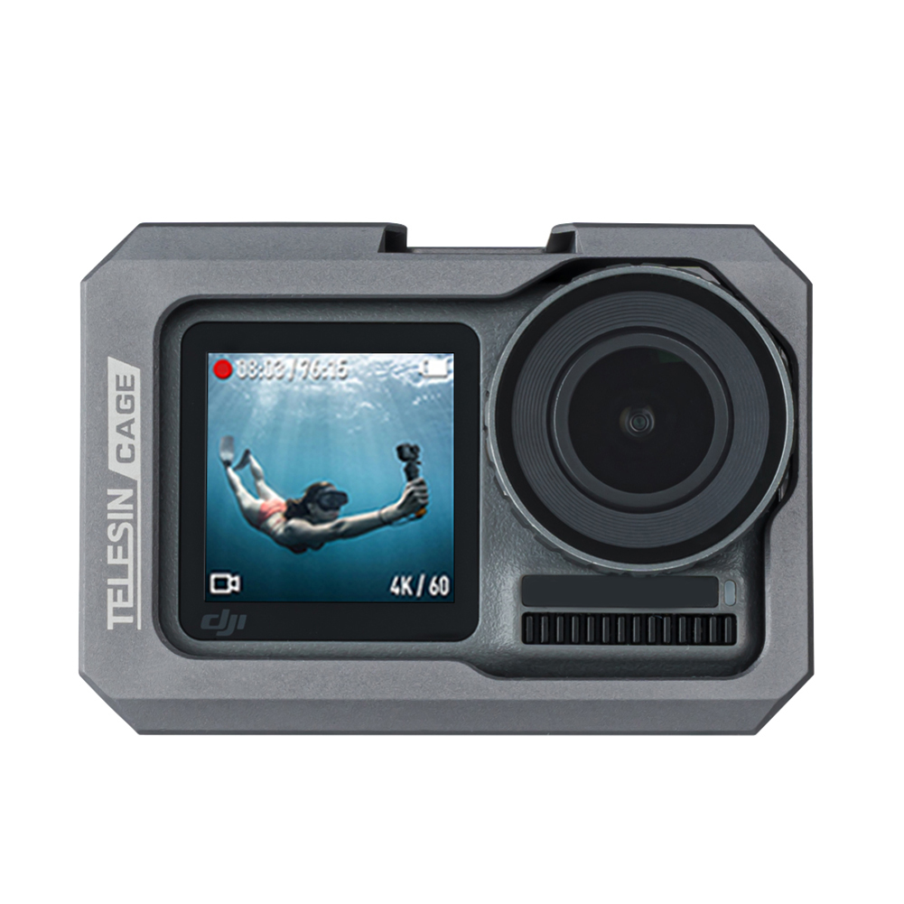Adapter For DJI Osmo Action Camera Metal Frame Protective Cage Housing Case