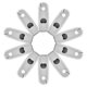 thumbnail image 1 of 10 Pcs EAS System Shop Hook Lock Anti Theft Cargo Security EAS Lock (White), 1 of 4