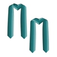 thumbnail image 2 of Kdxio Teal Color Graduation Stole Class, Graduation Sash, Unisex Adult 36" Academic Commencements-Sharp Corner, 2 of 7