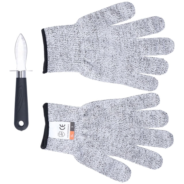 Oyster Shucker, Durable Non-Slip Corrosion-Resistant Level 5 Protection Oyster Shucker Kit For Households For Restaurants