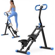 Stair Stepper for Home Gym, Vertical Climber Workout Machine for Full-Body Workout, Folding Cardio Exercise Climber with Adjustable Handles-Black