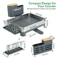 thumbnail image 6 of Yiwa Stainless-Steel Dish Rack, Dish Rack Drainers for Kitchen, 22.5inch, 6 of 7