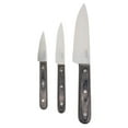 thumbnail image 2 of Martha Stewart Everyday 3 Piece Stainless Steel Knife Set in Dark Grey, 2 of 4