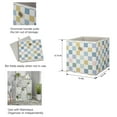 thumbnail image 4 of Mainstays Collapsible Fabric Cube Storage Bins (10.5" x 10.5"), Multi Check, 4 Pack, 4 of 6