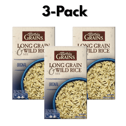 Earthly Grains Long Grain & Wild Rice Mix Original 3-Pack